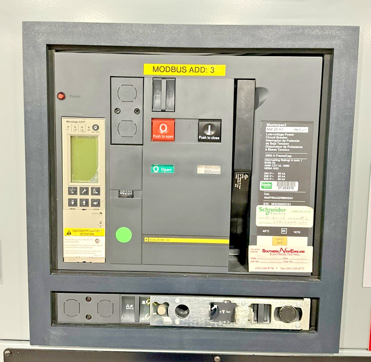 2000 Amps, Square D, Power-Zone Switchgear, 10 Section, 480 Volts, 3 Phase, 4 Wire - Image 7