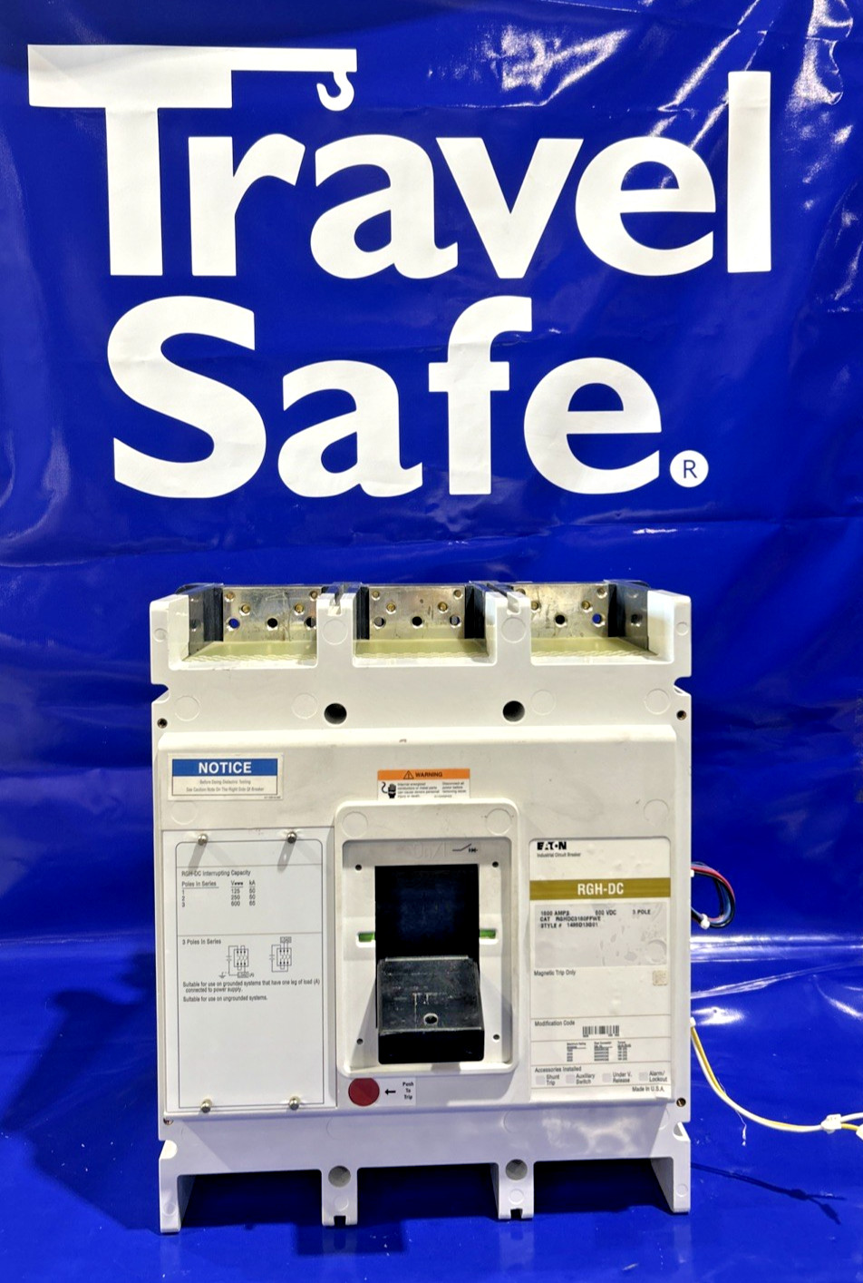 1600 Amps, Eaton #RGHDC3160FFWE, molded case DC circuit breaker, 600 Volts - Image 1