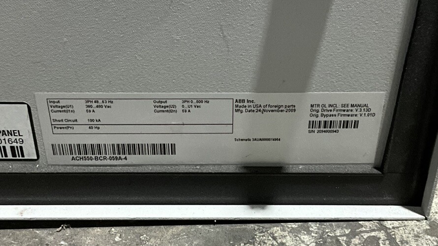 ABB #BX-308172, variable frequency drive - Image 6