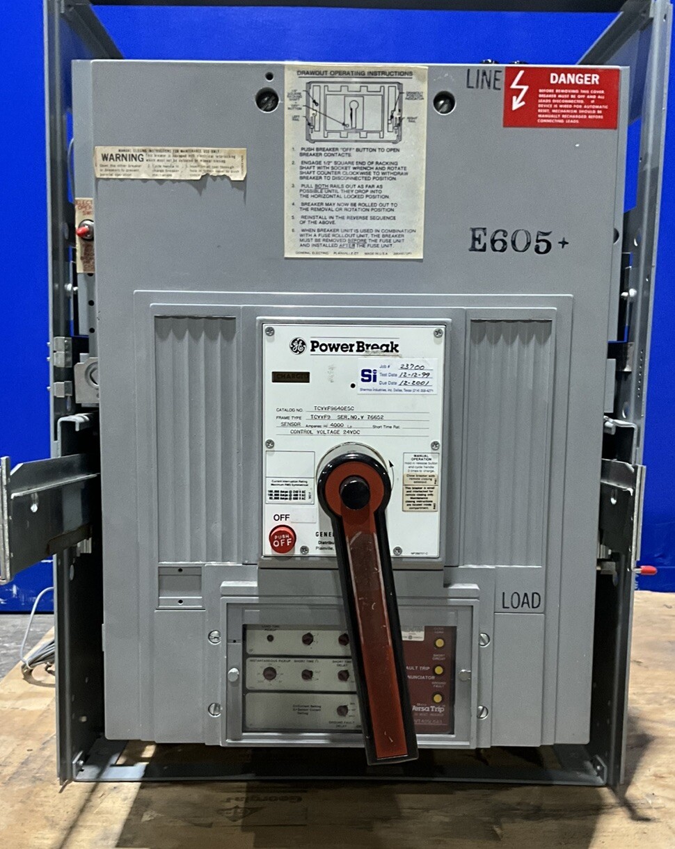 4000 Amps, General Electric #TCVVF9640E5C, Power Break main circuit breaker, 600 Volts - Image 5