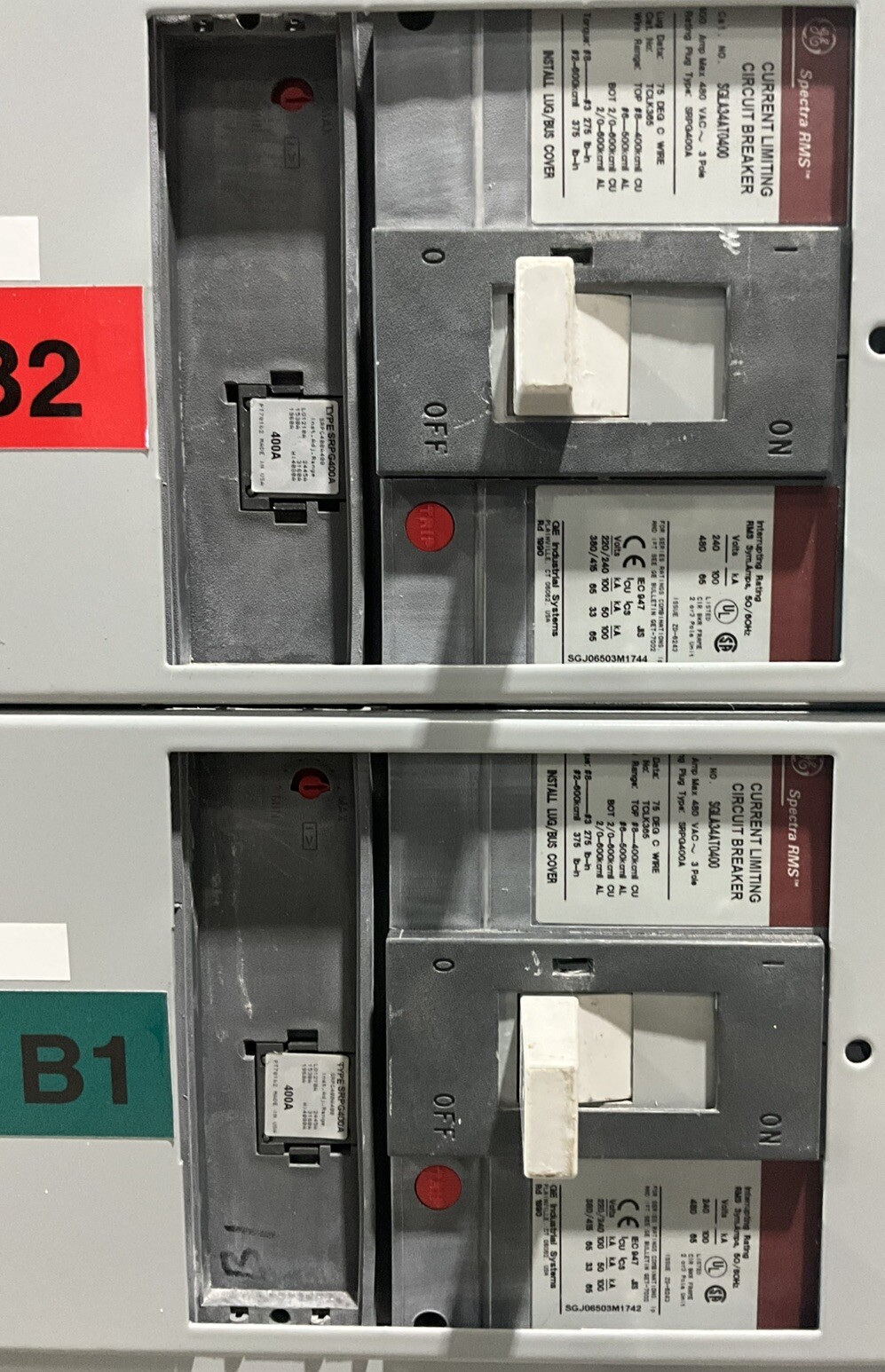 800 Amp. General Electric 35599026, Spectra Panelboard, 480 Volts, 3 Phase, 3 Wire - Image 4
