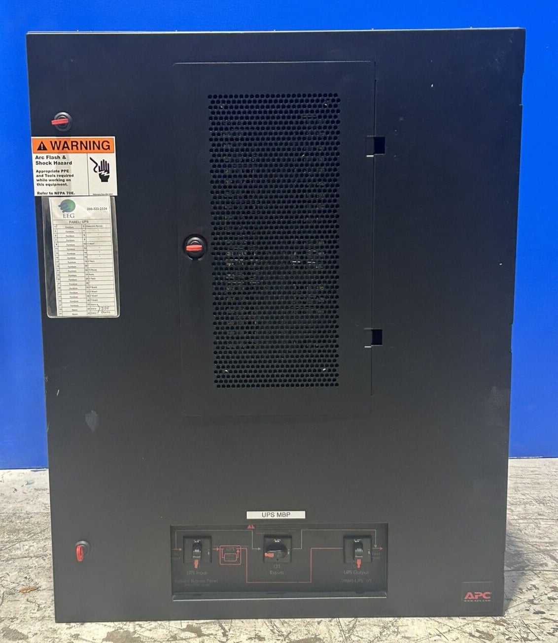 10.0 -30 KVA APC #SBPSU10K30FC1M1-WP, Smart-UPS VT maintenance bypass panel, 208 Volts - Image 1