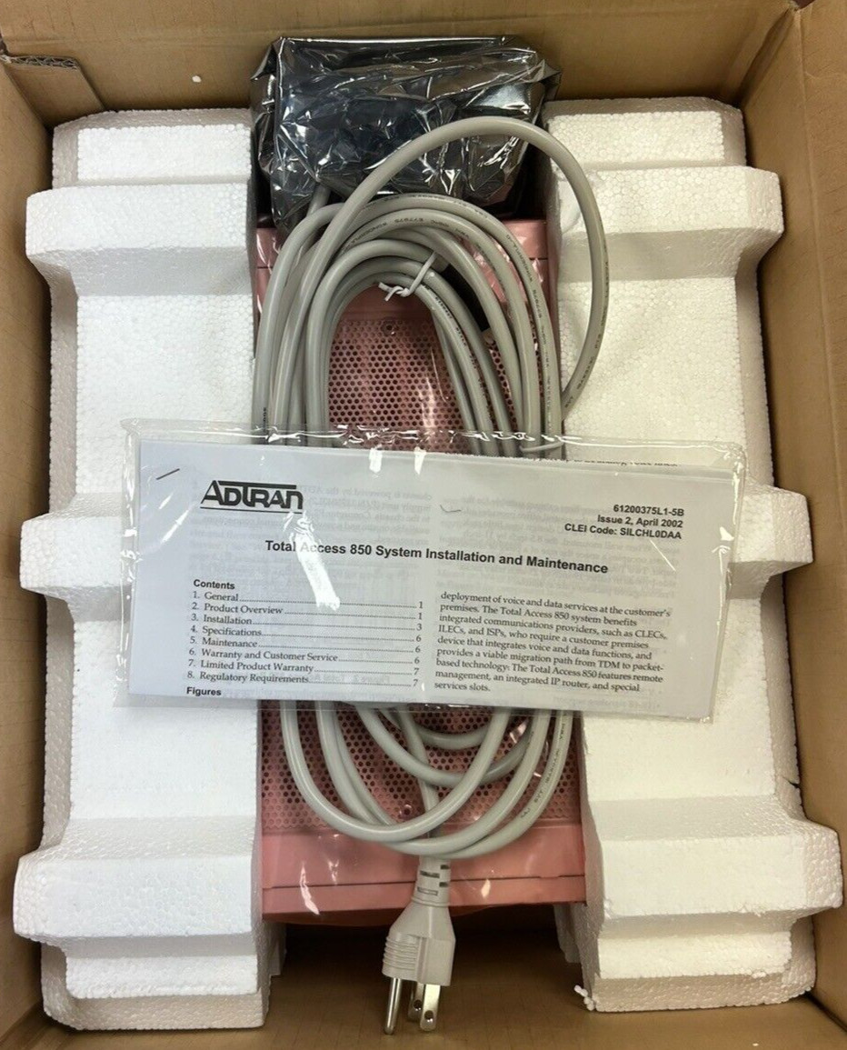 ADTRAN #4203376L1, Total Access 850 remote access server, RCU and PSU bundle, new - Image 7