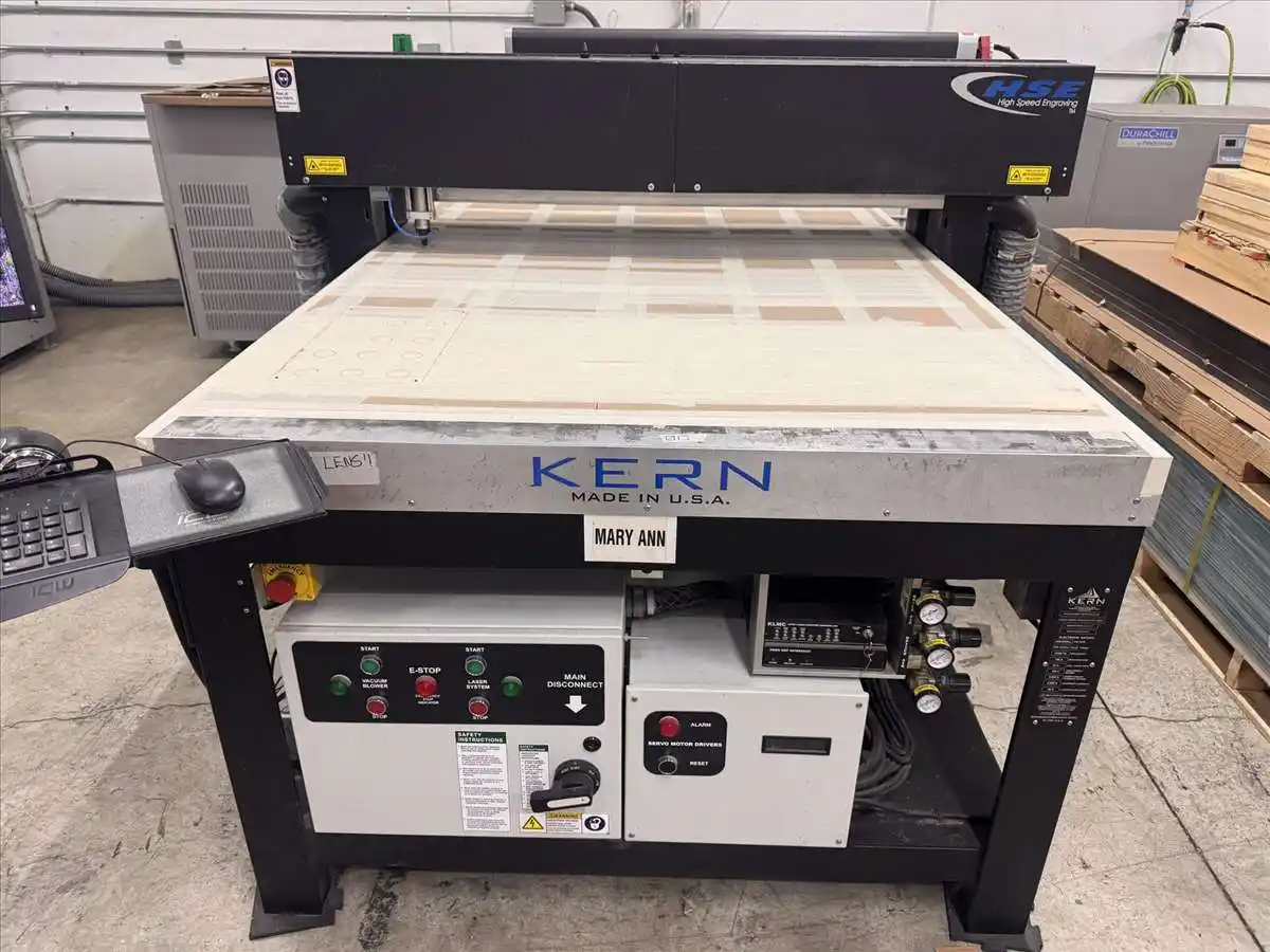 Kern #KER52100-J5 HSE, 400 watt CNC Co2 laser system, 50" x 98" bed, Polyscience DuraChill DCA303D6 chiller - Image 3