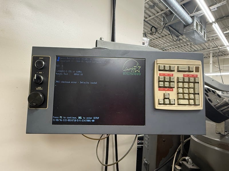 Bridgeport #EZ-Trak, CNC Vertical Mill, 9" x 48" table, 30" X, 12" Y, 16" Z, R8, 60-4,200 RPM, 3 HP, collets - Image 3