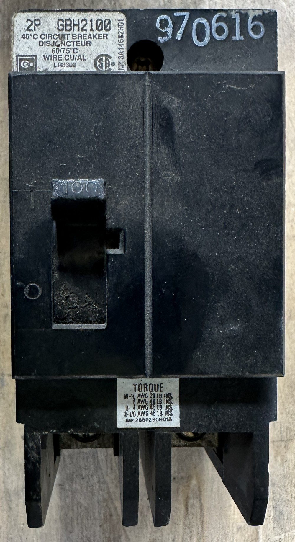 30 Amps, Cutler-Hammer, type GBH bolt-on circuit breaker, 2-pole, thermal-magnetic, fixed trip, probable - Image 2