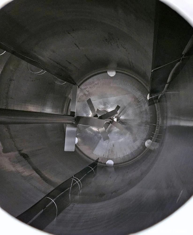 15000 gallon DCI, Jacketed Sanitary Mix Tank, 316L Stainless Steel, 10' 8" diameter x 21' 6" H, 30' OAH, 150 - Image 9