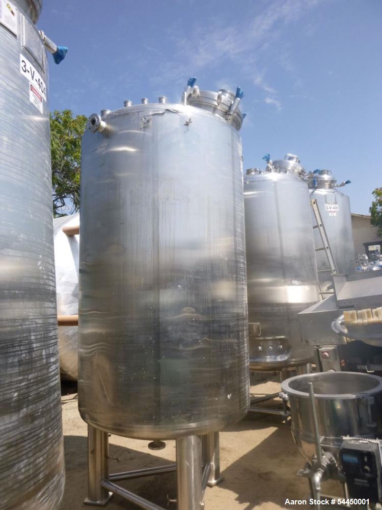 660 gallon Precision Stainless, Reactor, 316L Stainless Steel, 2,500 liter, 48" diameter x 6' 7" H, 50 psi/FV - Image 3
