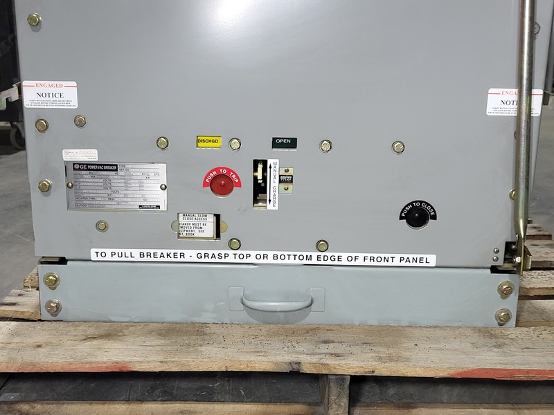 1200 Amps, General Electric PowerVac, VB1-13.8-500-3, Vacuum Circuit Breaker, 15 KV, 18 KA short circuit, 125 - Image 3