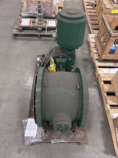 20" Fisher #V150, Vee-Ball Control Valve, Class 150#, 1061 actuator, DVC6200 controller, 67DFR regulator - Image 6