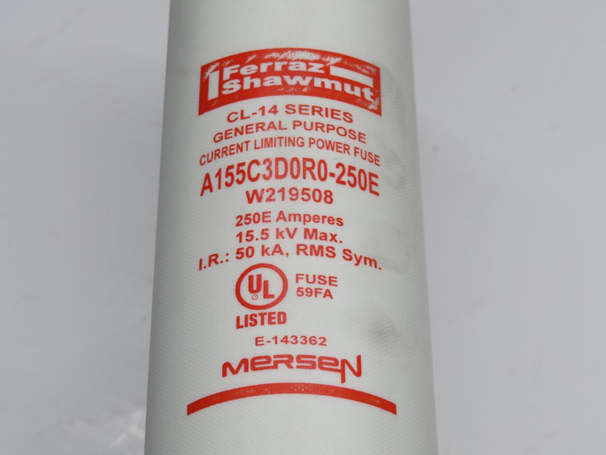 15.5 kV, 250E Amp, Mersen #A155C3D0R0-250E, medium voltage fuse, 65 kA interrupting - Image 6