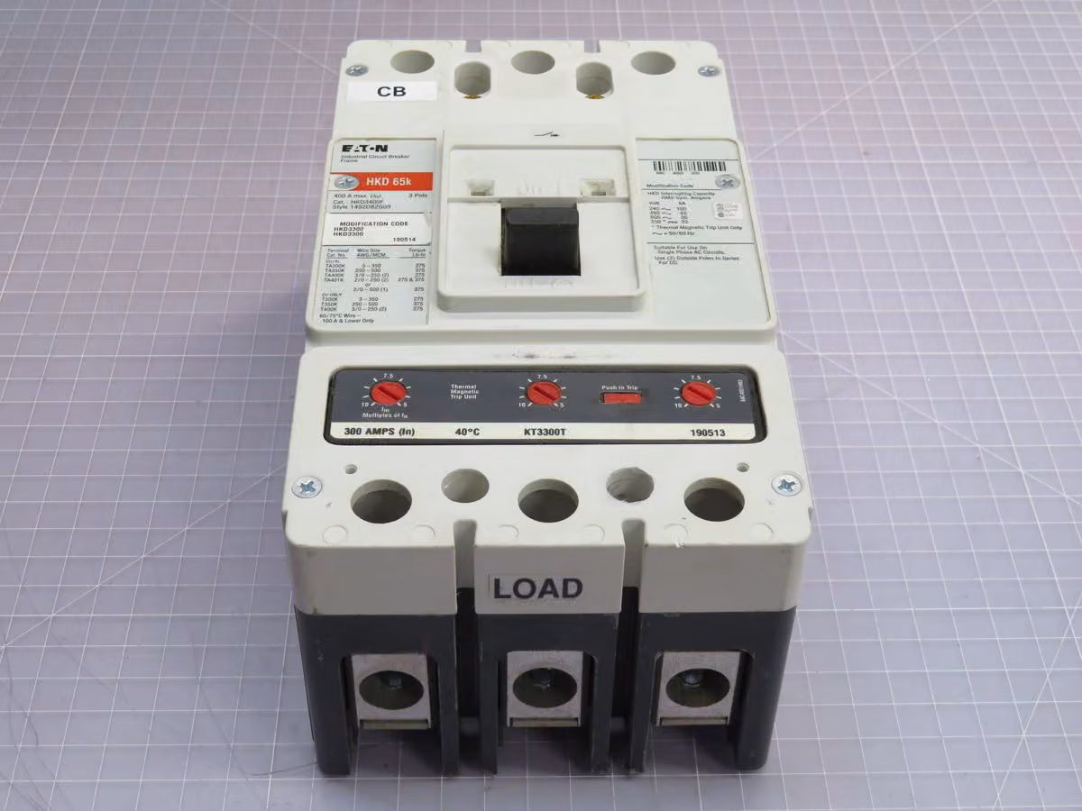 400 Amp, Westinghouse #HKD3400F, Circuit Breaker, 3 Pole, 65KAIC @480 Volts Interrupting - Image 3
