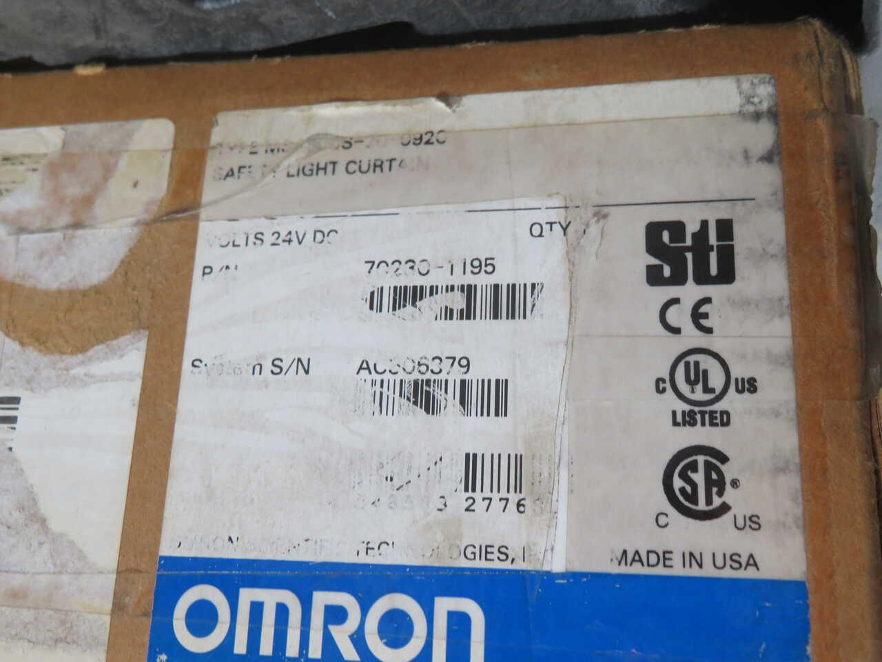 Omron #MS4800S-20-0920-R, Safety Light Curtains For Enhanced Workplace Safety - Image 6