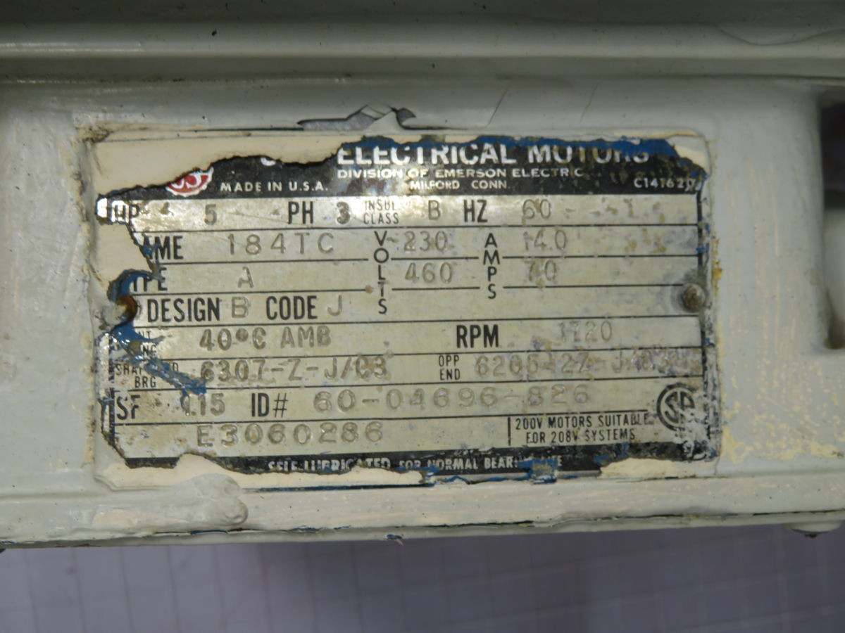 Emerson #184TC, Motor width Hydraulic Pump 934-48566, 60-04696-826 - Image 4