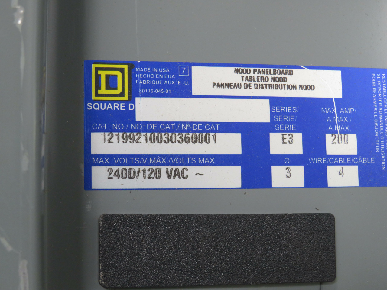 Square D 12199210030360001, E3 Series Nood Panelboard - Image 8