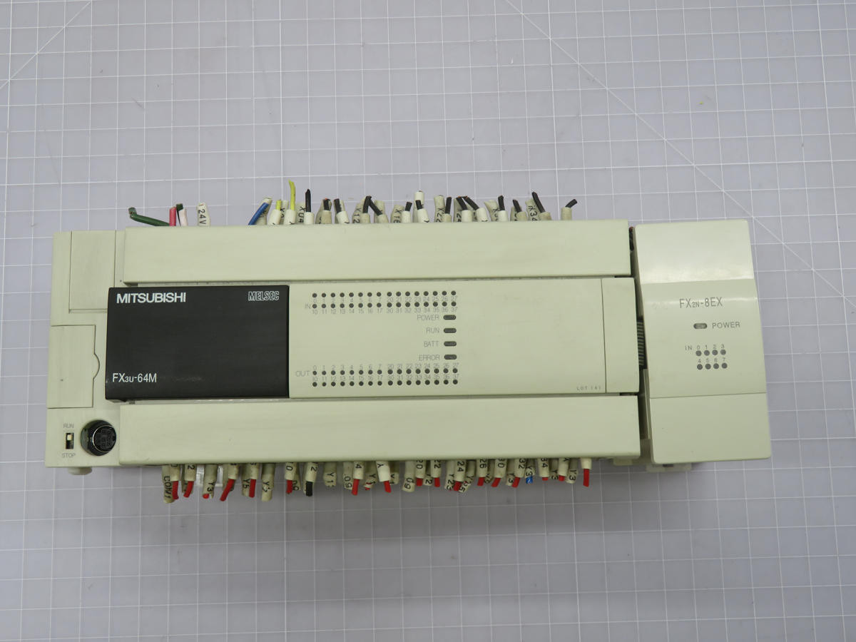 Mitsubishi #FX3U-64MR/ES-A, Programmable Controller, FX2N-8EX-ES/UL - Image 3