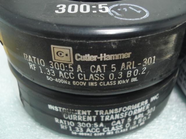 Cutler-Hammer #ARL-301, current transformer, 300:5 ratio - Image 3