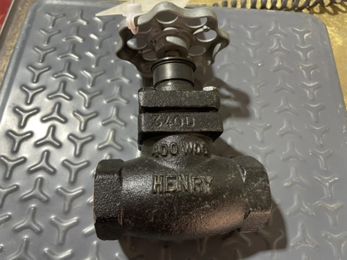 1" Henry Technologies #340F-E, expansion globe valve, FPT - Image 2