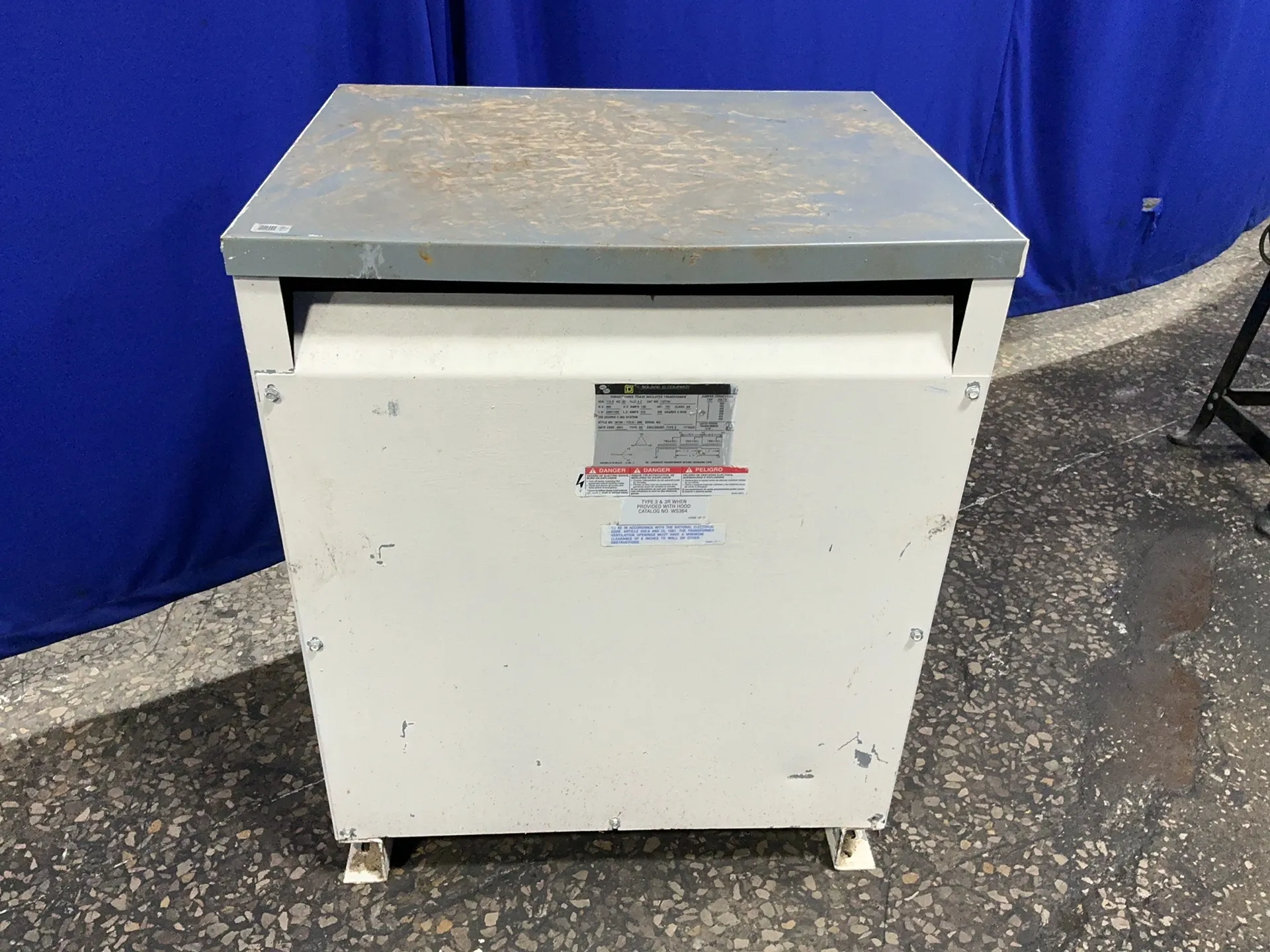 112.5 KVA 480 Primary, 208Y/120 Secondary, Square D #112T3H, Transformer, 3 phase, Class AA, 150° C rise - Image 5
