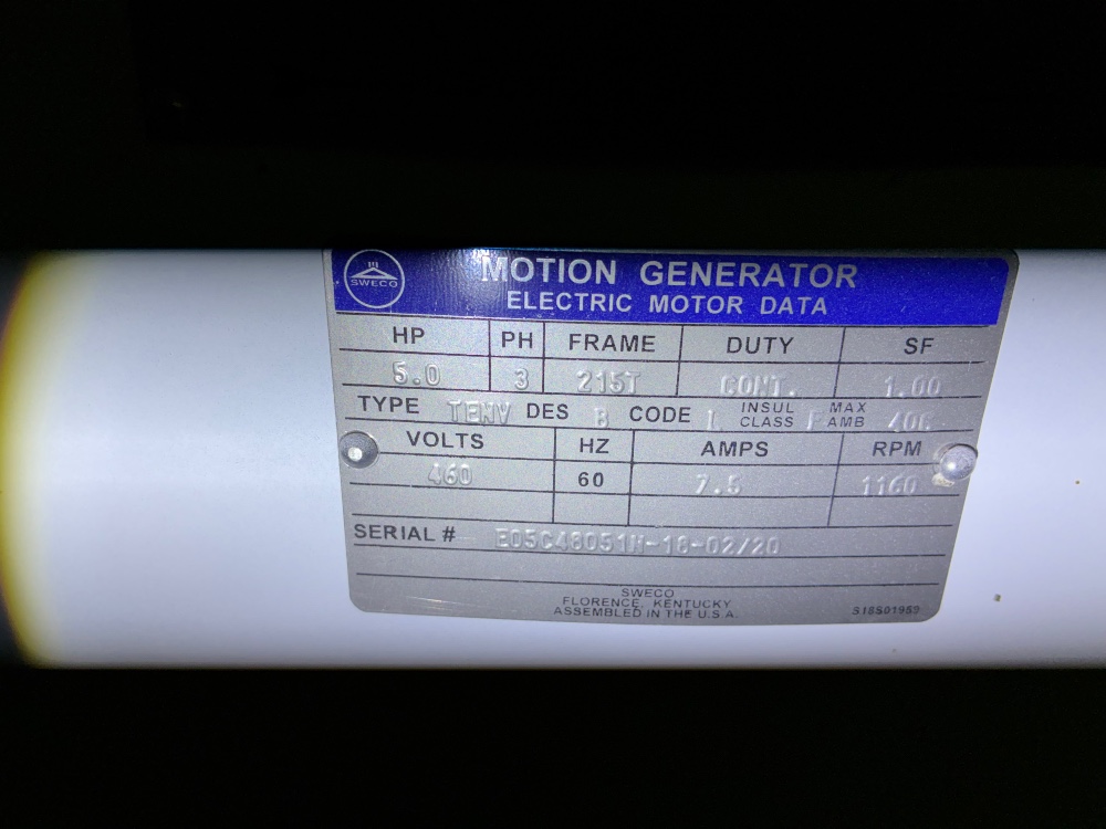 60" SWECO screen, 3-Deck, Stainless Steel, 5 HP (32 available) - Image 4