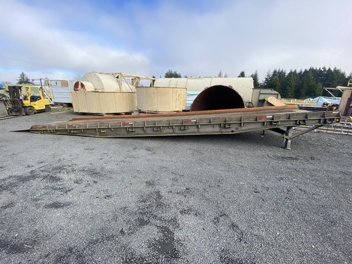 40' Yard Loading Ramp, mobile ramp, hinged dock plate & floor plate, hand crank height adjustment, 96" - Image 7