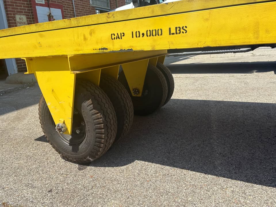 Hamilton, Tow Cart, 10,000 lb. capacity, 4' x 9' deck, steel construction, hardwood plank deck, heavy-duty - Image 6