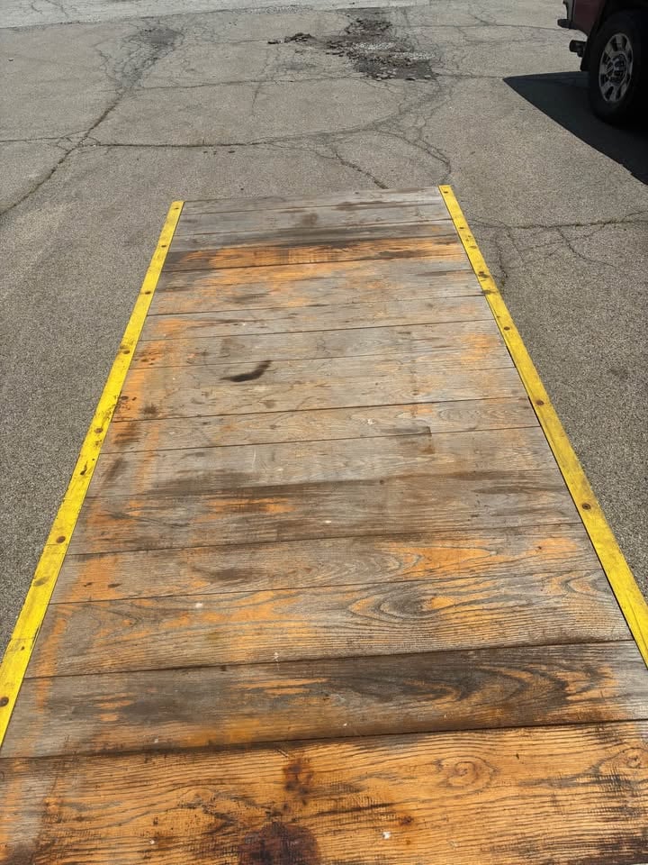 Hamilton, Tow Cart, 10,000 lb. capacity, 4' x 9' deck, steel construction, hardwood plank deck, heavy-duty - Image 7