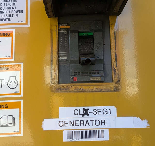 300 KW Caterpillar #3406, diesel generator set, 375 KVA, 277/480 Volts, 3 phase, 3406B engine, sound - Image 10
