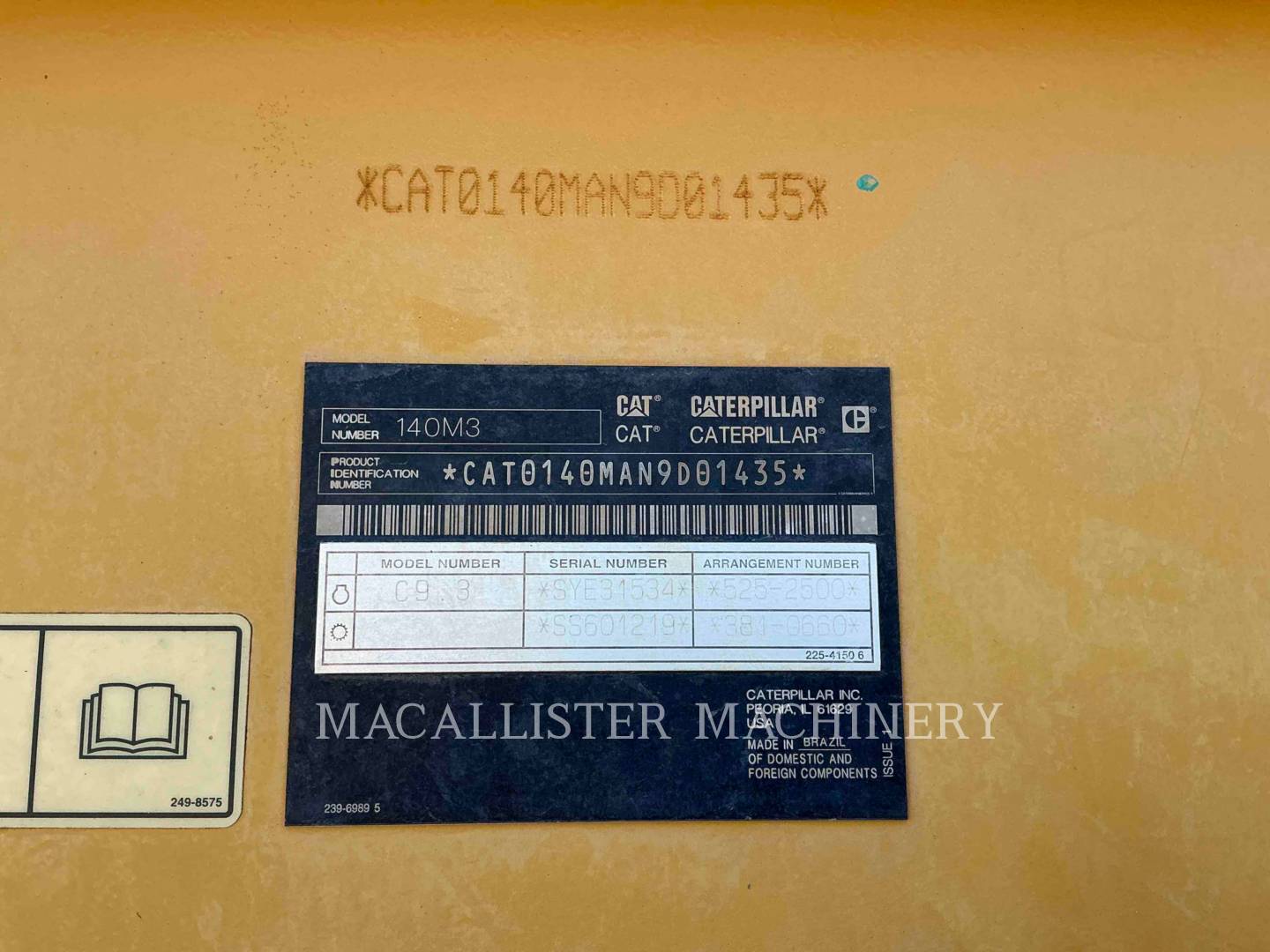 Caterpillar 140M3, Motor Grader, 6284 hours, S/N: N9D01435, 2019 - Image 6