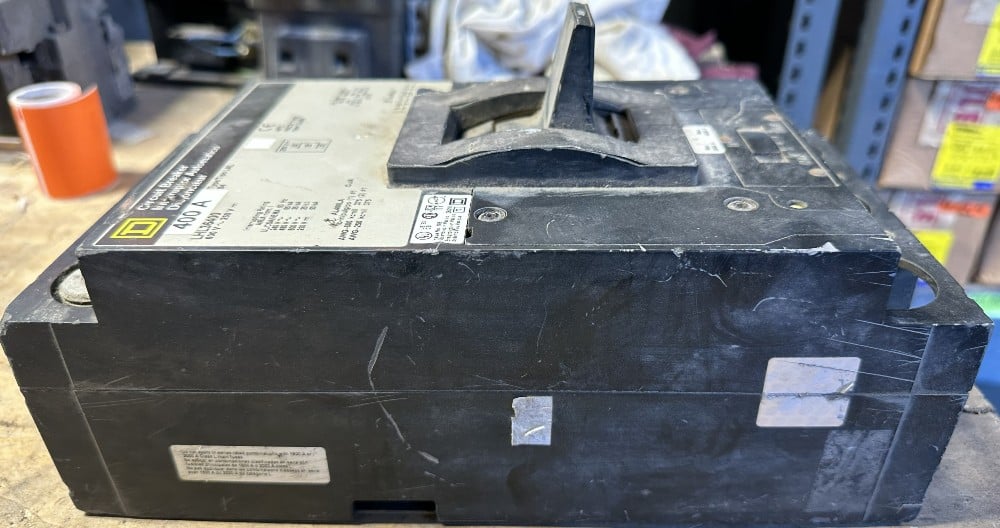 400 Amps, Square D, LHL36400, Type LAL, Molded Case Circuit Breaker, 3-pole, 600 VAC/250 VDC, adj. magnetic - Image 1
