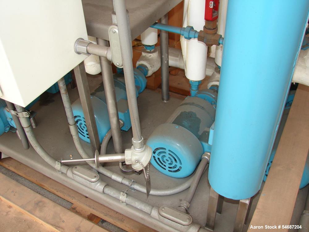 10 sq.ft., APV #JUNIOR, 3 section plate & frame heat exchang, Crepco temperature control system, Edwards - Image 4
