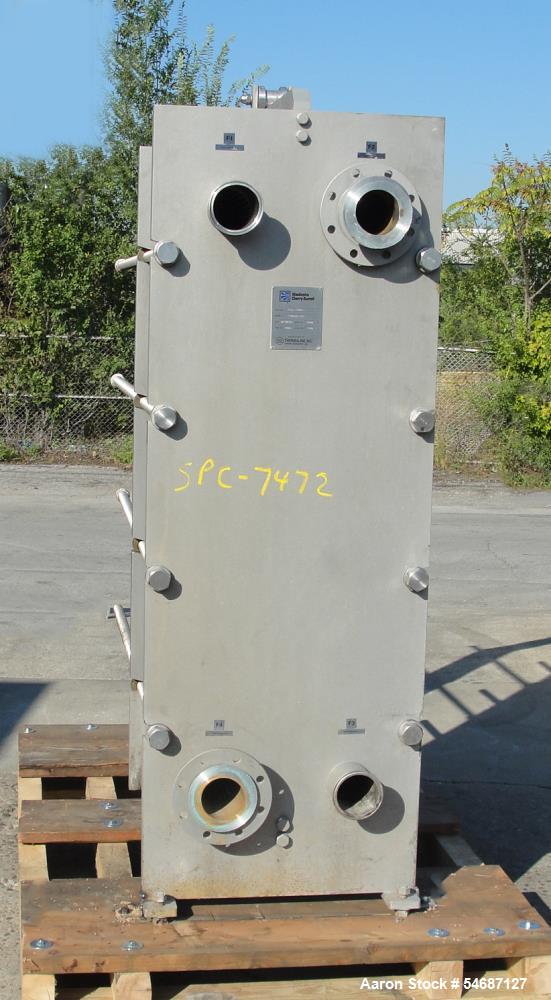 549 sq.ft., Waukesha Cherry Burrell #T60CH-AL, Plate Heat Exchanger, Stainless Steel, 150 psi, (2) 4" - Image 2