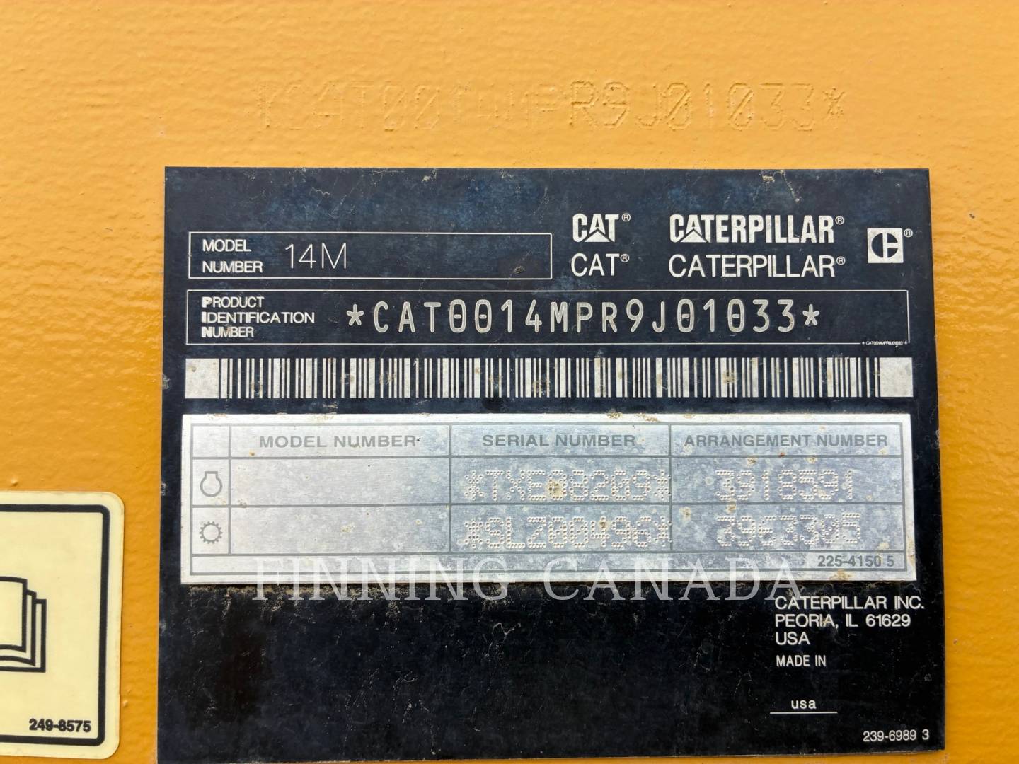 Caterpillar 14M, Motor Grader, 5182 hours, S/N: R9J01033, 2013 - Image 6
