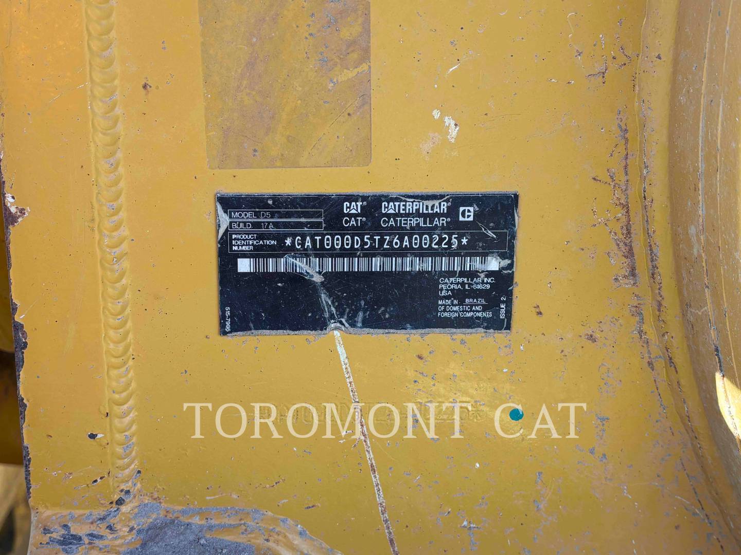 Caterpillar D5-17VP, 9260 hours, S/N: Z6A00225, 2020 - Image 6