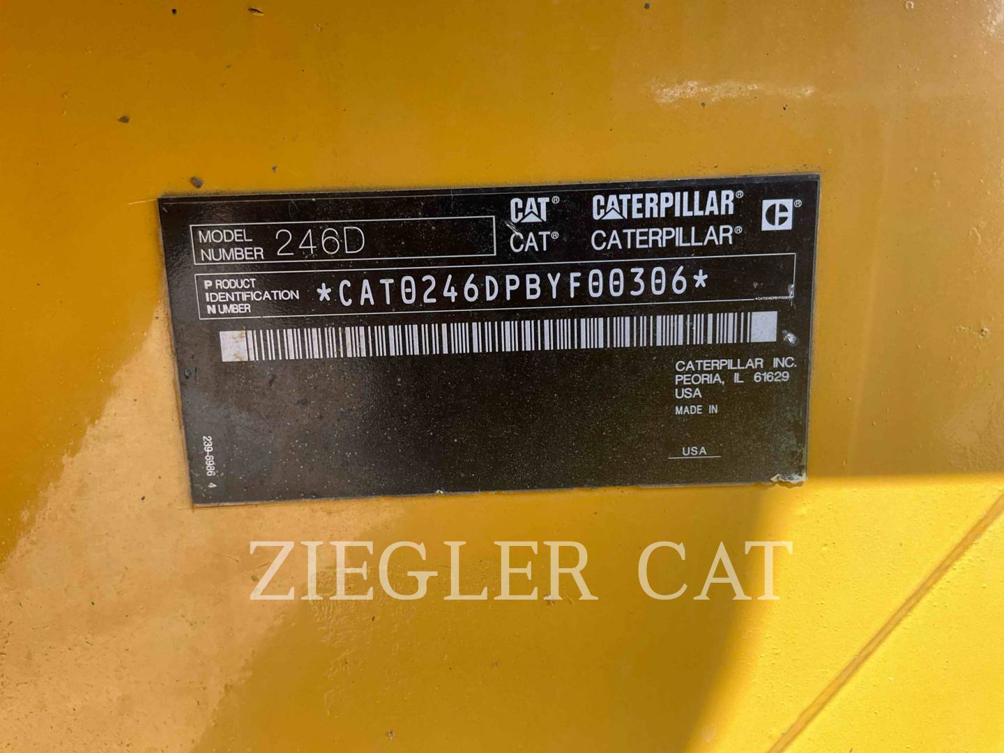 Cat 246D, Skid Steer Loader, 2483 hours, S/N: BYF00306, 2014 - Image 6