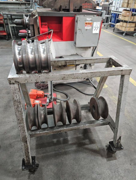 3" x 3" x .31" Simasv #CH-3380, hydraulic angle bending roll, double pinch, 4 KW, 2002 - Image 6