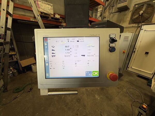 220 Ton, LVD #220-BH-10E, CNC press brake, 10' overall, 8' between housing, retrofitted Cybelec CybTouch 15PS - Image 7