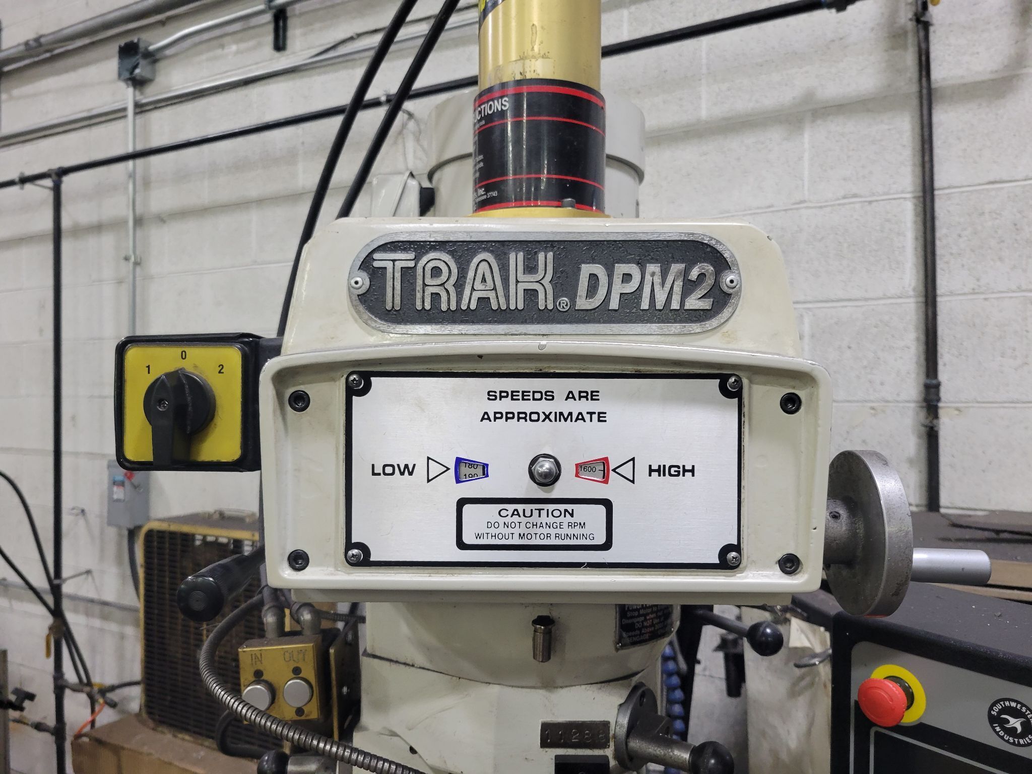 Trak #DPM, 3-Axis CNC bed mill, EMX3 Control, 9" x 49" table, power draw bar, R-8, quill digital read out - Image 4
