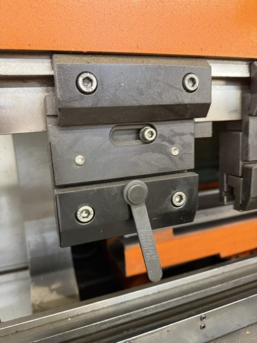 242 Ton, Ermak #POWER-BEND-FALCON, CNC Press Brake, 12' overall, 30 HP, Ermaksan ER70 Control, CNC Back - Image 4