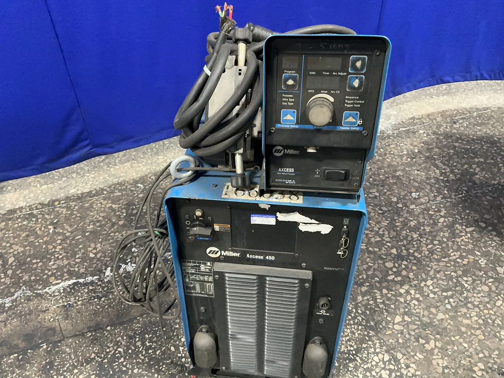 Miller #AXCESS-450, Welder, 600 Amps, w/ 40 V. wire feeder, Multi-Voltage - Image 4