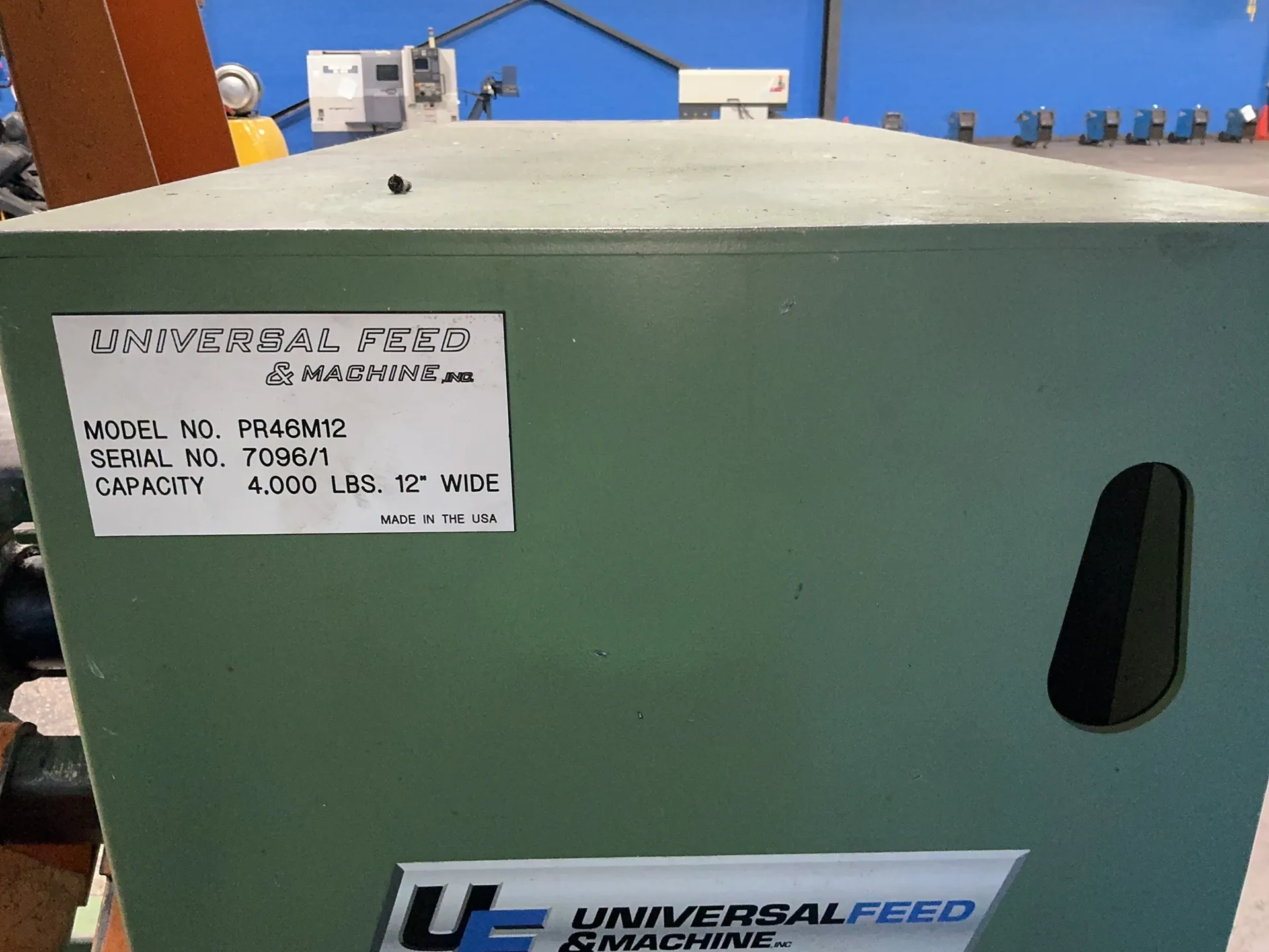 4000 lb. Universal Feed & Machine #PR46M12, Coil Reel, hand held controller - Image 6