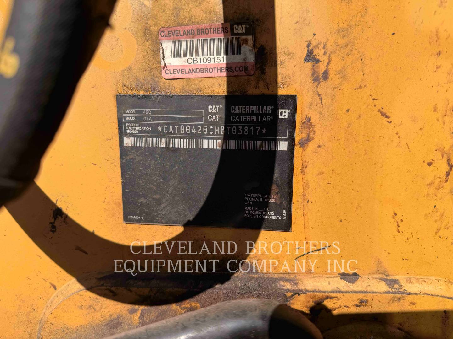 Cat 42007, Backhoe Loader, 4803 hours, S/N: H8T03817, 2023 - Image 6