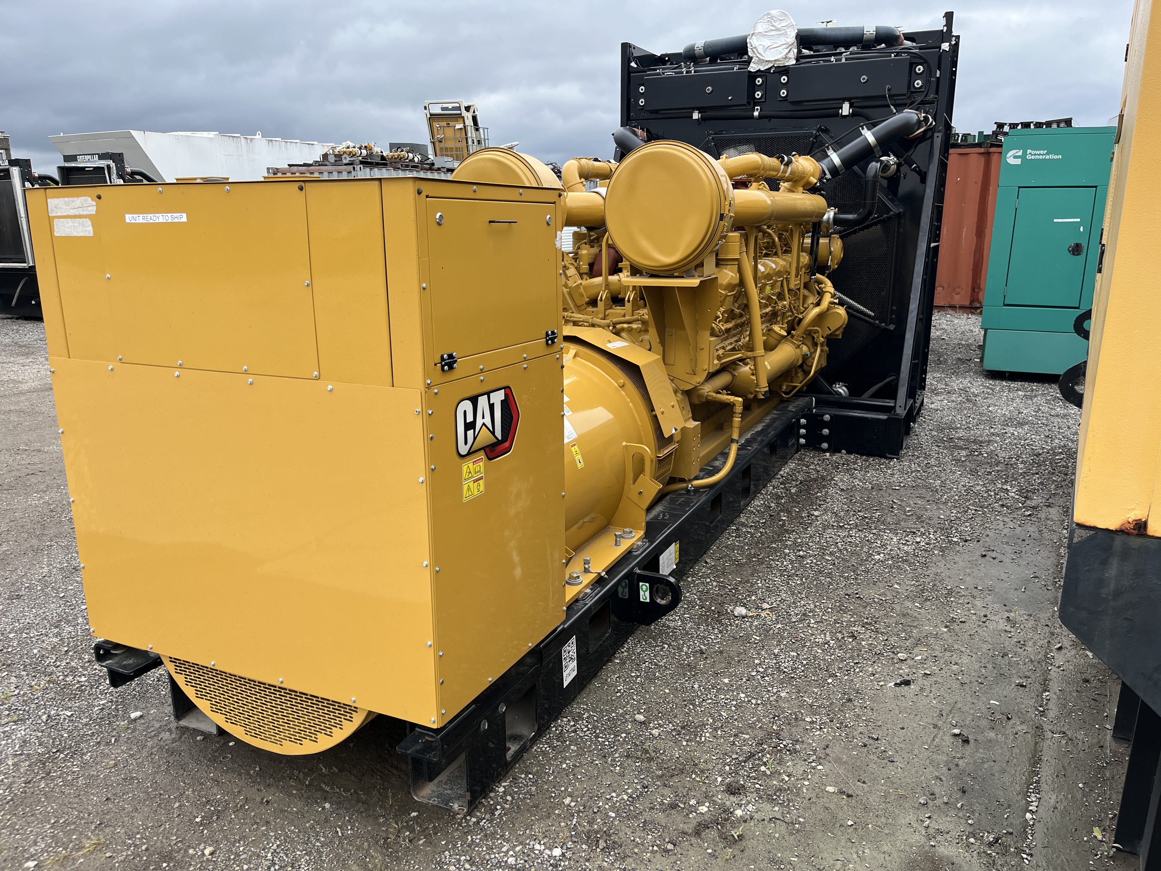 2500 KW Caterpillar #3516C, diesel generator, skid mounted, 277/480 Volts, 2025 - Image 4