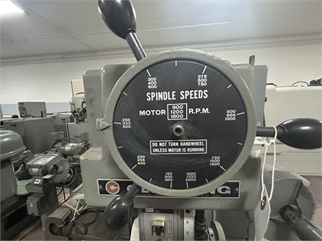 20" Clausing #2274, drill press, .875" capacity, #3 MT, 6.5" quill stroke, 150-2000 RPM, 22" x19.5" tbl., 1.5 - Image 7