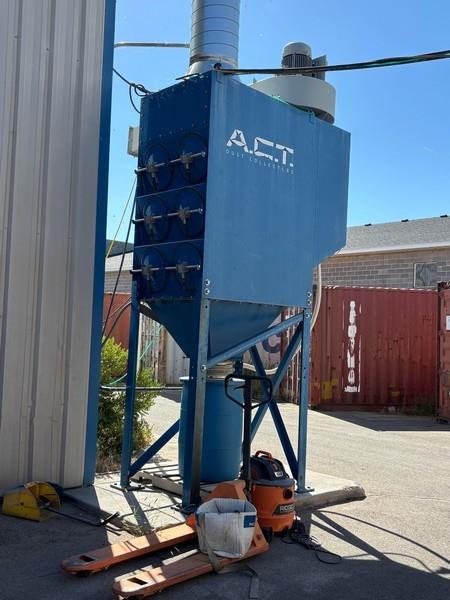 6000 cfm ACT #3-12, heavy duty cartridge dust collector, 15 HP, (12) filters, 1200 sq.ft. media, reverse - Image 2