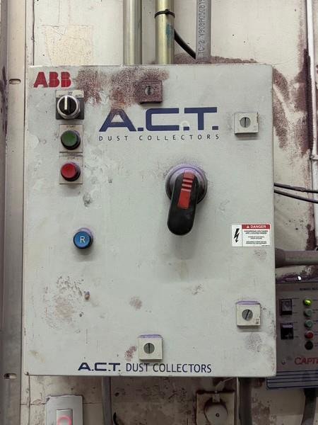 6000 cfm ACT #3-12, heavy duty cartridge dust collector, 15 HP, (12) filters, 1200 sq.ft. media, reverse - Image 3