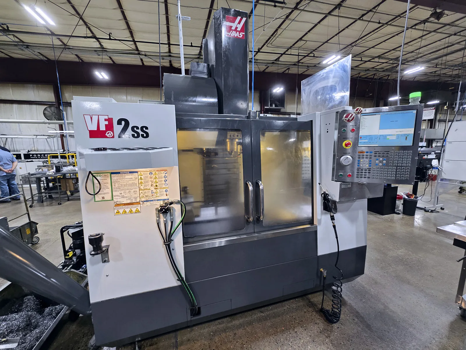 Haas #VF-2SS, CNC vertical machining center, 24 automatic tool changer, 30" X, 16" Y, 20" Z, 12000 RPM, 30 - Image 1
