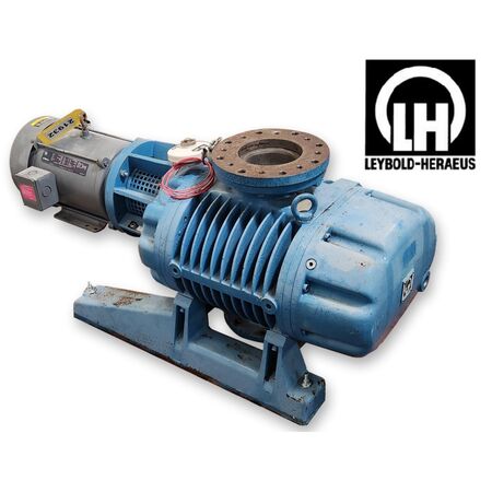 1200 cfm, Leybold-Heraeus #WA-2000, PD vacuum booster pump, 10 HP, 3455 RPM, 6" ANSI 150 connections - Image 1