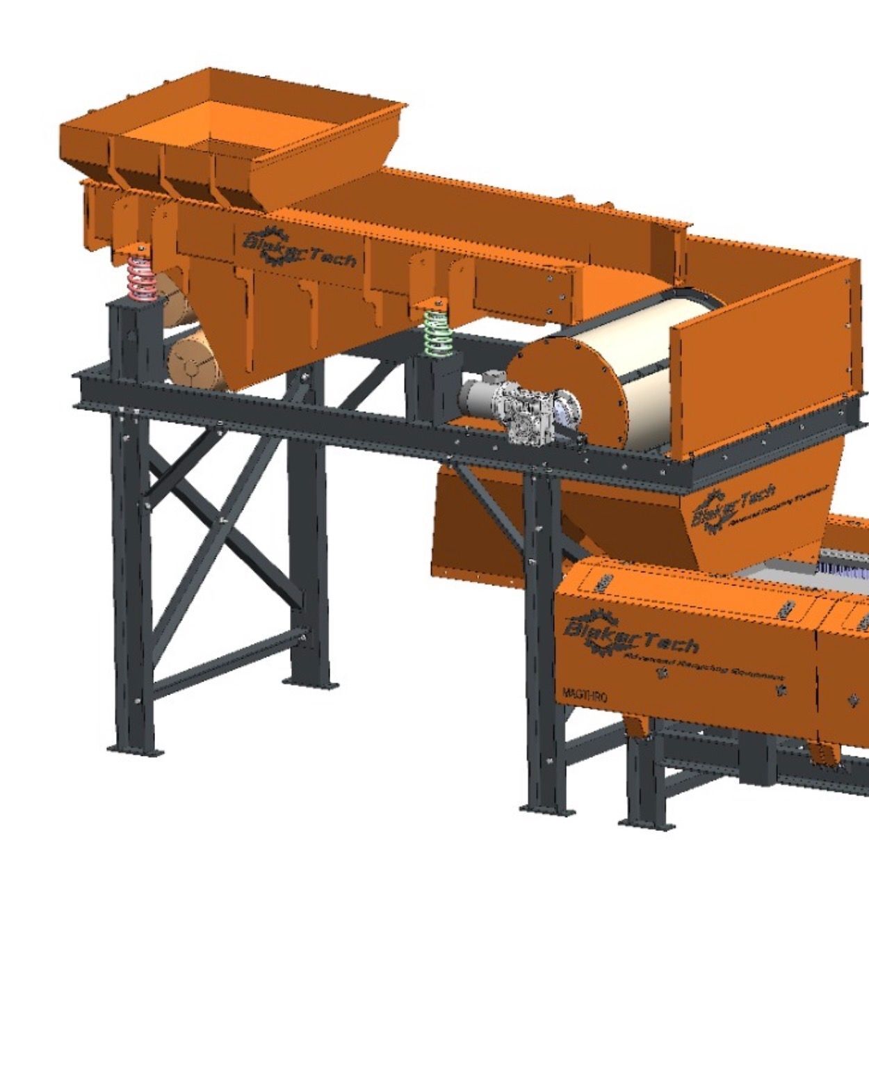 Blaker-Tech, Drum Magnet & Feeder, 59" working width, heavy-duty industrial frame, 2026, (2 available) - Image 1