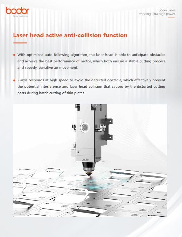 Bodor #H3000-12, fiber laser, 60 kW, 41.01' x 10.5' working area, 5.31" Z, Bodor Thinker 3.0 CNC, Bodor - Image 3